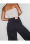 Andrea 90's Smoked High Waist Palazzo Wide Leg Jeans Women's Wide Leg Jeans - 2