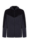 Two-Colored Fleece Cardigan with V-Robe