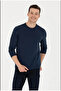BASE. Polo Assn. Men's Navy Blue Basic Sweatshirt G081SZ082.000.1639122.VR033TEKSPOR