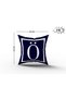 Navy Blue White Colored Letter Digital Printed Throw Pillow Cover - 2