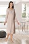 Women's Mink Design Lacy Cotton Maternity Maternity Nightgown - 2