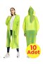 Women's Windproof Hooded Raincoat Eva Raincoat 10 Pieces - 3