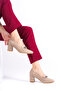 Genuine Leather Mink Women's Heeled Leather Shoes SHN-0956 - 8
