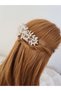 Handmade Wedding Promise Henna Wedding Bridal Hairpin and Crown Hair Design Accessory Bun Buckle M14 - 5