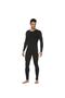 Men's Black Thermal Set Top and Bottom Undershirt