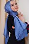 Women's Blue Janjan Chiffon Evening Dress Shawl