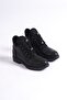 Winter Rubber Non-Slip Sole Women's Zippered Black Boots