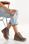 Women's Genuine Suede Leather Lace-Up Short Boots 5089 - 3