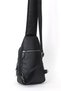 Men's Cross Chest and Shoulder Bag with Four Compartments and Zipper, Washable USB and Headphone Outlet - 5