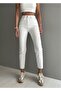 Vargasss Jean Women's White High Waist Mom Fit Jeans - 2