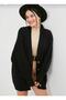 Women's Knitted Loose Cardigan -Black - 2