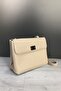 Beige Women's Shoulder Strap Covered Daily Bag