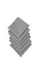 Carefree Fabric Serving Napkin Set of 6 Gray
