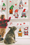 New Year's Gnomes New Year's Ornaments Pncere Sticker Set - 3