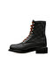 Black Women's Boots 025G100078-Black-Leather - 4