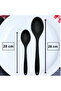 Set of 2 silicone spoons heat resistant tough - 2