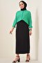 Straight Long Black Pencil Skirt - 2