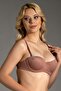 Women's Strapless Back Transparent Supported Underwire Capucino Bra C3t3n8o315 - 2