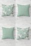 Daisy and Yapaklar Pattern Concealed Zippered Throw Pillow Cover Sofa Pillow Cover Set (4 PCS)