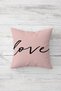 Love Written Colorful Pentagons Pattern Hidden Zippered Throw Pillow Cover Seat Pillow Cover Set(4PCS) - 3