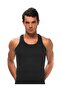 Silver Black Ribbed Sports Tank-Underwear