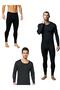Underwear Lower Upper Men's Black Thermal Set - 4