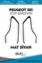 Peugeot 301 Stop Frame? Sticker-Easy Application-Long Lasting / MATT BLACK