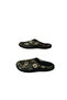 Women's Dark Green Floral Patterned Indoor Slippers - 5