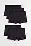 5-Pack Men's Black Boxer Premium Pack 95% Cotton #raisly - 3