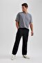 Relax Fit Cargo Pants with Pockets and Elastic Legs A5301Ax23Au - 4