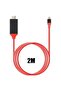 Hd 1080P Tv USB 3.1 2m Converter Usb-C Adapter Cable Type-C to HDMI Cable Hdtv Tablet U - 3