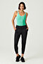 x Melodi Green Contrast Piping and Zipper Detailed Bodysuit - 2