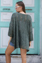 Women's Khaki Bag Pocket Braided Oversize Loose Cotton Knitwear Blouse Sweater - 4