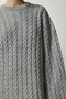 Women's Gray Knitted Detailed Thick Oversize Knitwear Dress YY00184 - 4