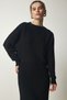 Women's Black Corded Knitwear Sweater Dress Set CI00095 - 3