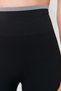 Black Seamless/Seamless Contrast Color Detailed Full Length Knitted Sports Tights TWOAW23TY00030 - 7