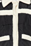 Black Plush Detailed Puffer Jacket TWOAW24MO00361 - 5