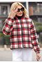 Imported Stamp Red Striped Coat Women - 2