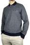 Men's Navy Blue Winter Thick Regular Thessaloniki Sweater with Pockets - 5
