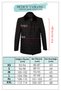 Men's Black Sleeve Collar Ribbed Zippered Faux Leather Sports Coat 23020662 - 3