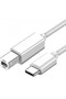 Type-c Usb B Printer Cable 1 Meter White Type-c Printer Cable - 3