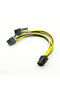 30 cm 6 Pin Power 2X 8 Pin Power Multiplexer Cable 18 Awg 6 Pin 6+2 Pin Graphics Card Power Multiplier - 2