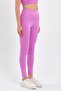 Long Corded Pink Women's Sports Tights - 3