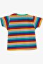 Boy's T-Shirt with Patched Striped Puppy Print, 1-4 Years Old, Mixed Colors - 2
