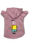 Hooded Fleece Sweatshirt Dog and Cat Outfit & Dress - Pink Ed - Size XL