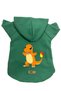 Hooded Fleece Sweatshirt Dog and Cat Outfit & Dress - Green Pokemon