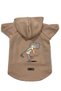 Hooded Fleece Sweatshirt Dog and Cat Outfit & Dress - Beige IR005 - Size XL