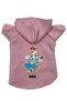 Hooded Fleece Sweatshirt Dog and Cat Outfit & Dress - Pink Clown - Size L