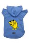 Hooded Fleece Sweatshirt Dog and Cat Outfit & Dress - Blue Rabugento