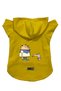 Hooded Fleece Sweatshirt Dog and Cat Outfit & Dress - Yellow Cando - Size XL